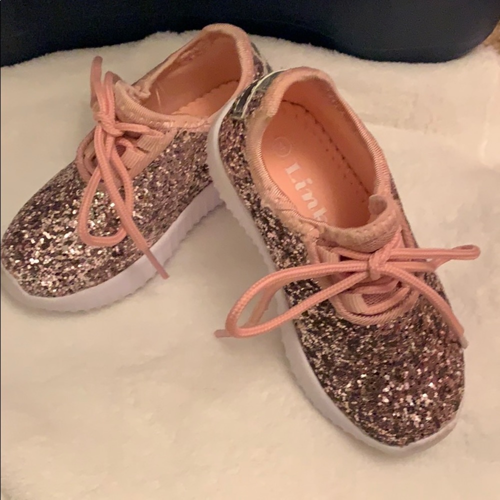 Toddler Pink Glitter Shoes